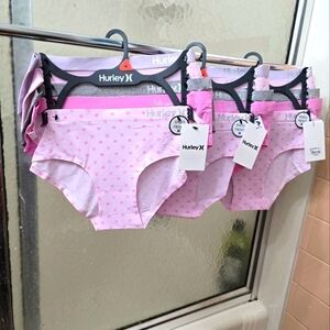NWT Hurley Beautiful 5PK Multicolor Briefs, SZ  Bonded Finishes. $45 Each